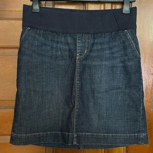 Gap maternity half panel jeans skirt